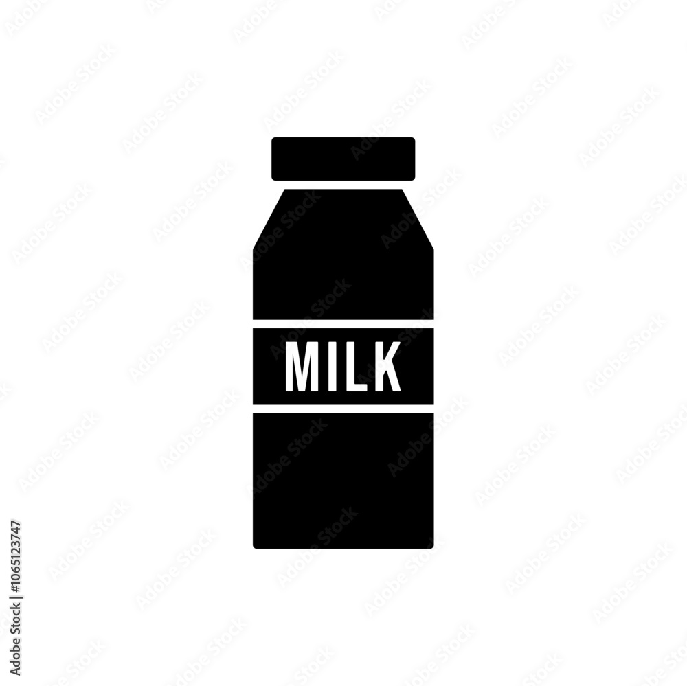 Fototapeta premium milk bottle icon. modern vector isolated on white background.
