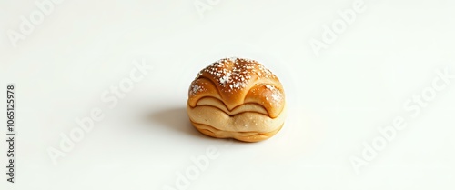 Wallpaper Mural Warm Artisan Donut with Golden Crust and White Frosting Torontodigital.ca