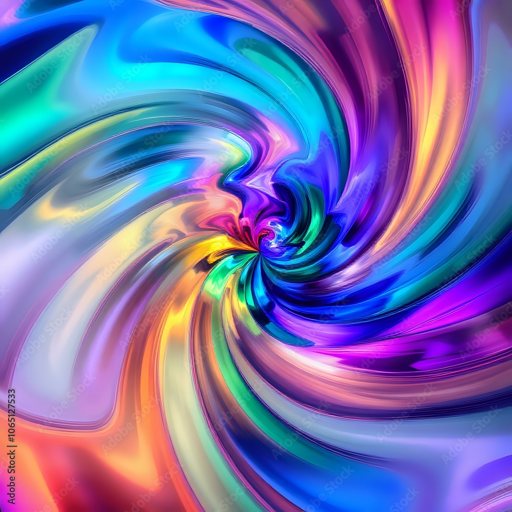Obraz premium Vibrant Abstract Vortex Art