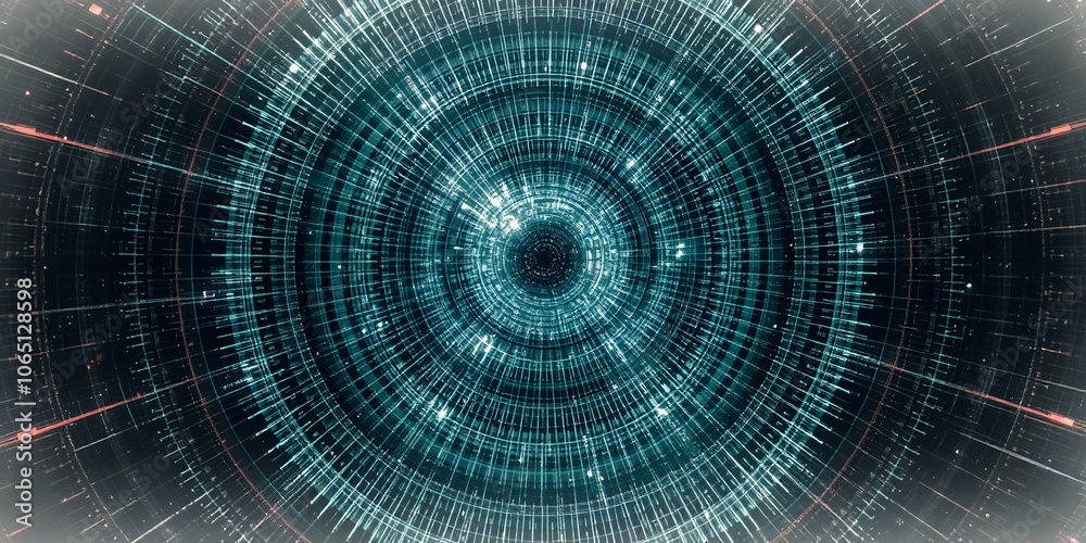 Fototapeta premium Abstract digital background with swirling lines