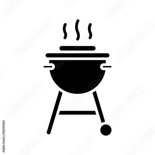 BBQ Grill symbol icon color editable