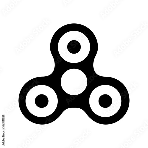 Fidget spinner vector design color editable