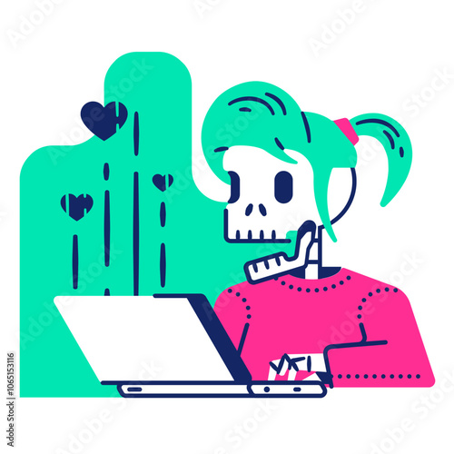 Love affair in chatting	