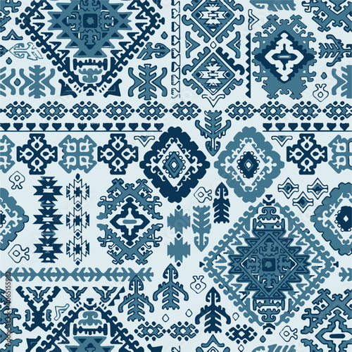Doodle tribal pattern,African ethnic tribal clash ornament seamless pattern background. Simple hand drawn  background in traditional African