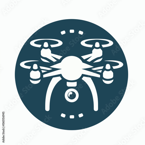 drone logo illustration
