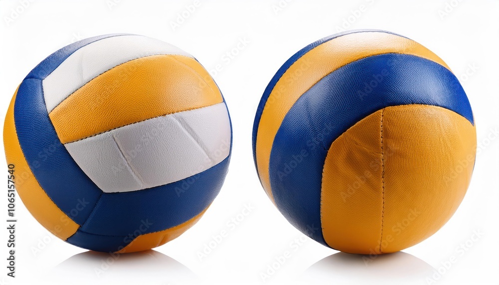 Fototapeta premium Volleyball Isolated on White Background – Full Depth of Field