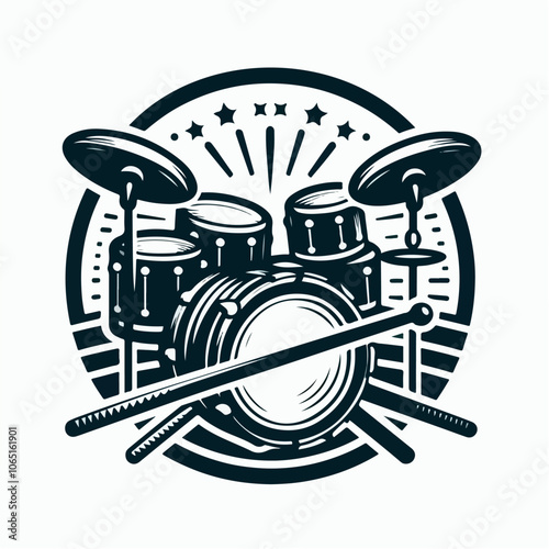 drums logo illustration