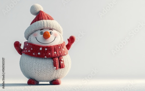 3d christmas charachter on a clean white background photo