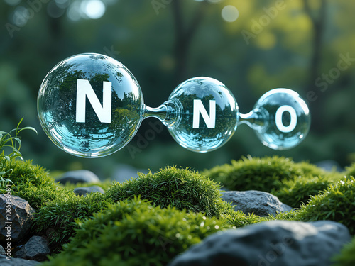 Nitrous Oxide Molecule Structure (Laughing Gas) and Environmental Impact, Greenhouse Gases and Climate Change