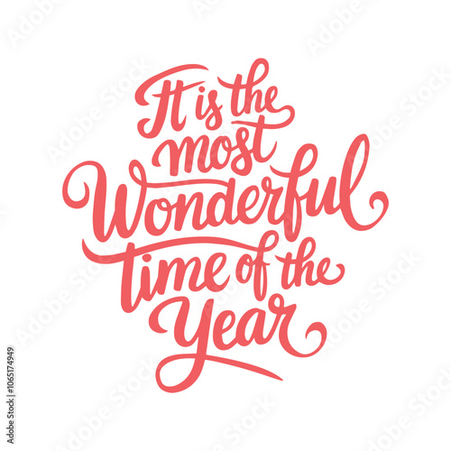 It is the most wonderful time of the year Typography T Shirt Design