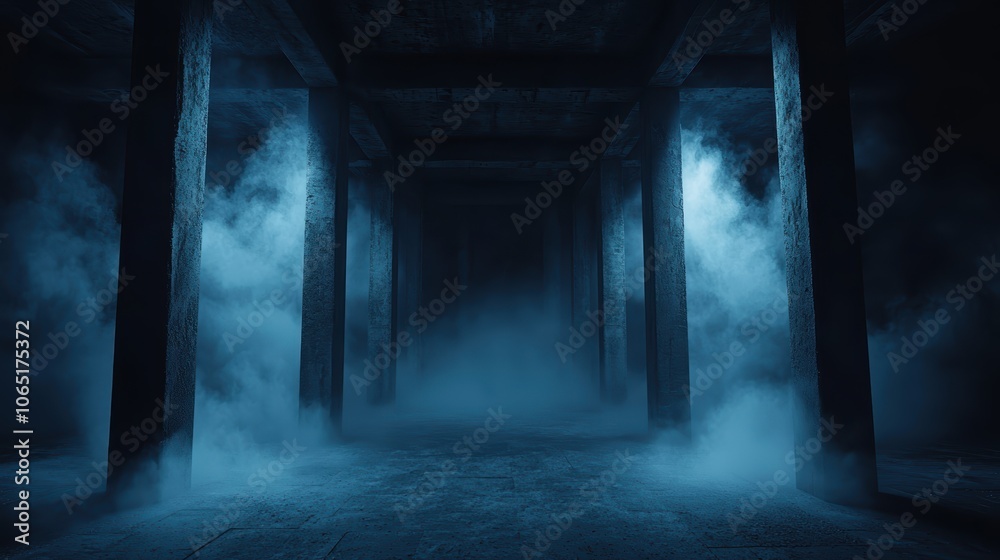 Abandoned Industrial Graveyard: Haunting Gritty Aesthetic with Smoky Textures and Dramatic Lighting