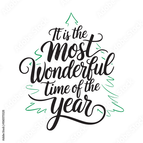 It is the most wonderful time of the year Typography T Shirt Design
