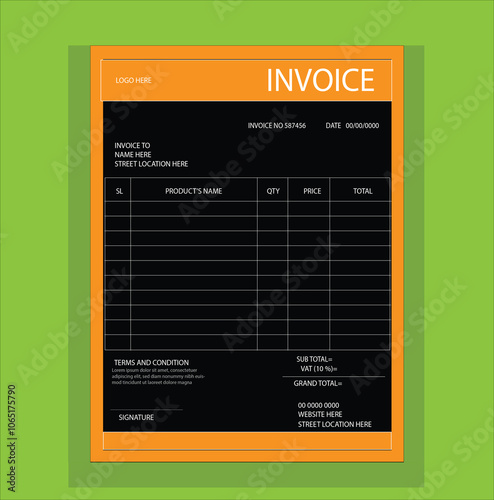 Fantastic Fabulous Wonderful Simple Standard Invoice Template