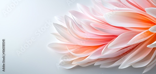 Explore the delicate patterns of pastel pink chrysanthemum petal tips in a stunning macro shot photo