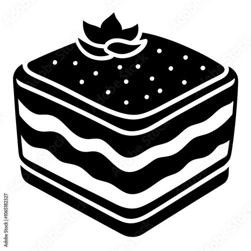  cake isolated on white