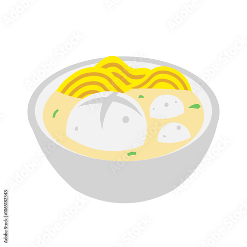 flat traditional indonesian food meatball