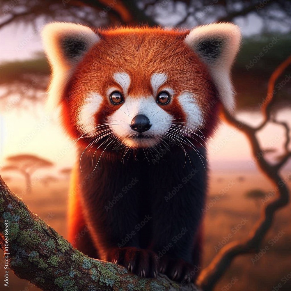 Fototapeta premium Roter Pandabär Portrait
