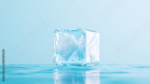 Explore the crystal clarity of ice cubes in refreshing beverages and their impact on drink presentation