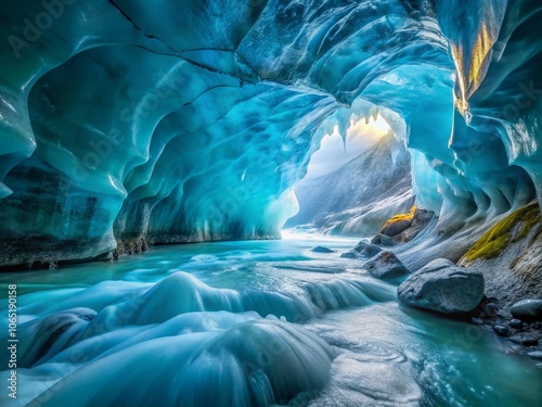 Frozen time, a water-carved cathedral of ice.