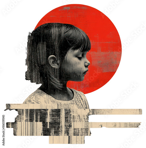 PNG A girl child illustration background.