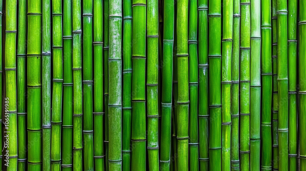 Obraz premium A bamboo wall background