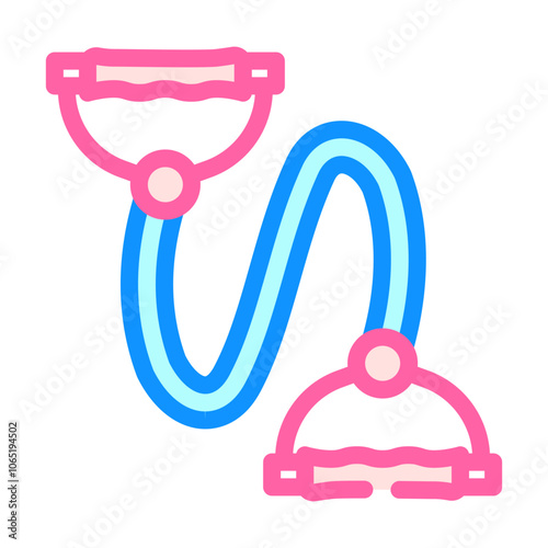 resistance band fitness tool color icon vector. resistance band fitness tool sign. isolated symbol illustration photo