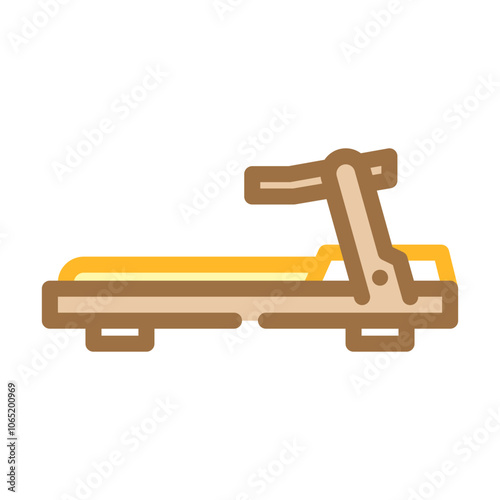 treadmill fitness tool color icon vector. treadmill fitness tool sign. isolated symbol illustration