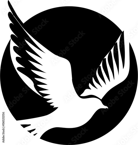 illustration of the silhouette of a bird