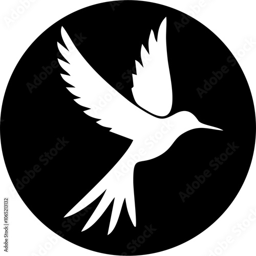 illustration of the silhouette of a bird