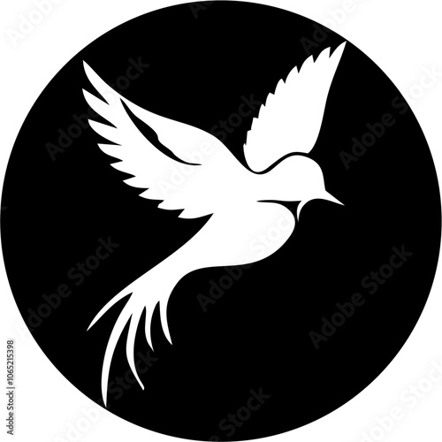 illustration of the silhouette of a bird