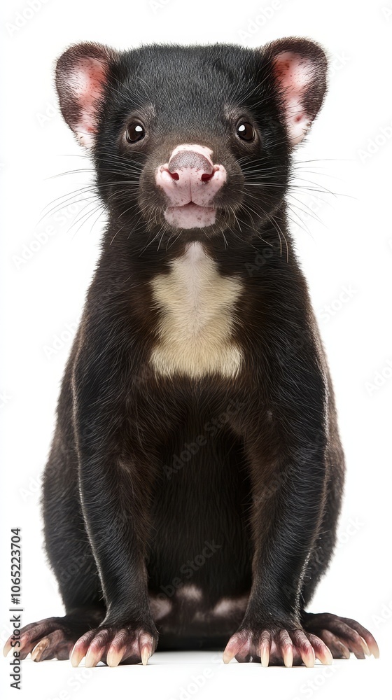 Fototapeta premium Close-up Portrait of a Tasmanian Devil