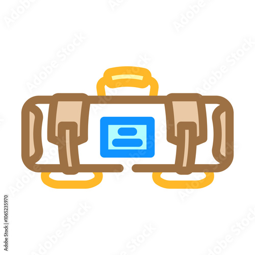 sandbag fitness tool color icon vector. sandbag fitness tool sign. isolated symbol illustration