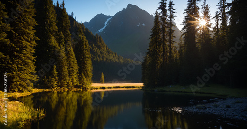 A Journey Through Olympic National Park Forest Trails and Ocean Views. photo