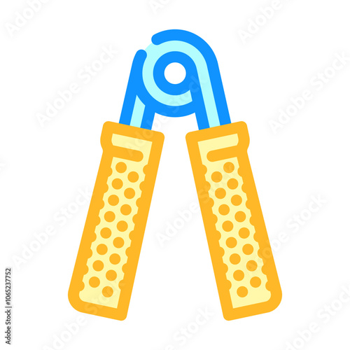 hand expander fitness tool color icon vector. hand expander fitness tool sign. isolated symbol illustration