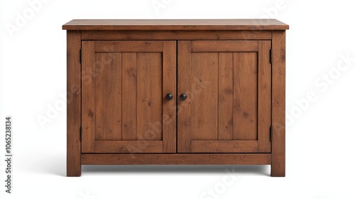 Dark Brown Dual Door Storage Cabinet