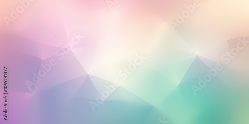 Smooth abstract background with soft pastel colors in shades of pink green and blue featuring gentle gradients and geometric shapes creates a calming atmosphere for modern design