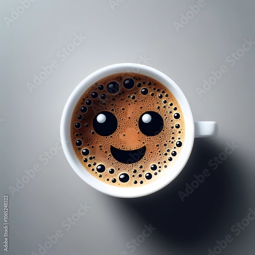 Smiling Coffee Delight
