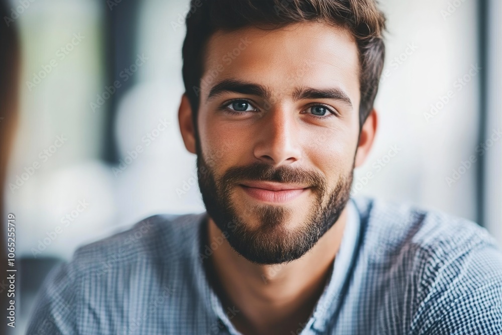 Obraz premium Friendly Team Dynamics in a Contemporary Work Environment