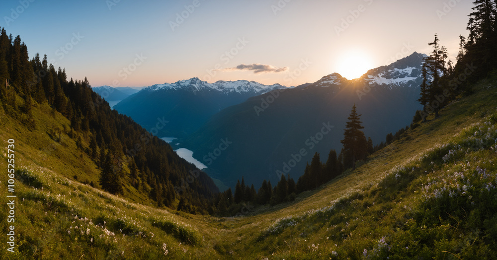 Fototapeta premium Olympic National Park A Haven for Adventure in the Pacific Northwest