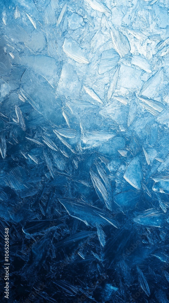 Obraz premium Abstract Blue Ice Texture Background