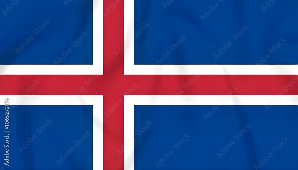 Fototapeta premium Iceland Icelandic flag