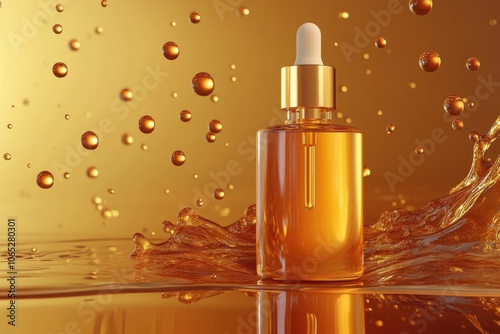 Radiant oil elixir - health and beauty item visualization photo