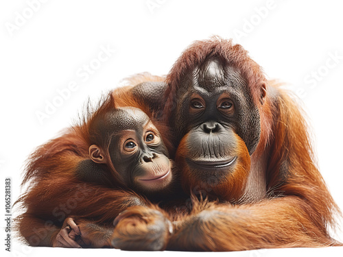 Orang-Utan-Familie