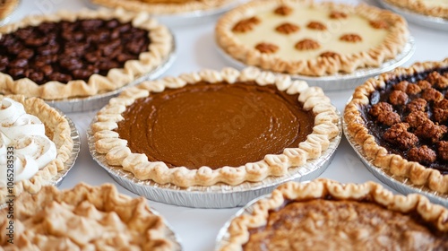 A Delicious Assortment of Homemade Pies on Display