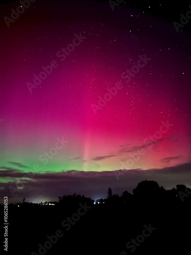 Aurora Borealis in the north of the Netherlands 