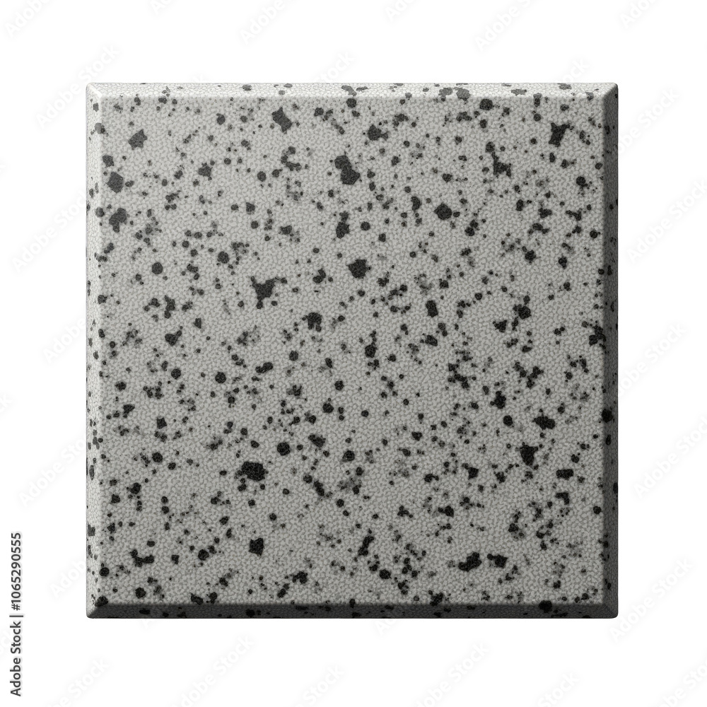 custom made wallpaper toronto digitalGranite countertop sample in ultra-realistic detail, isolated on transparent. Top view shows sharp contours and lifelike stone texture, perfect for construction or renovation use.