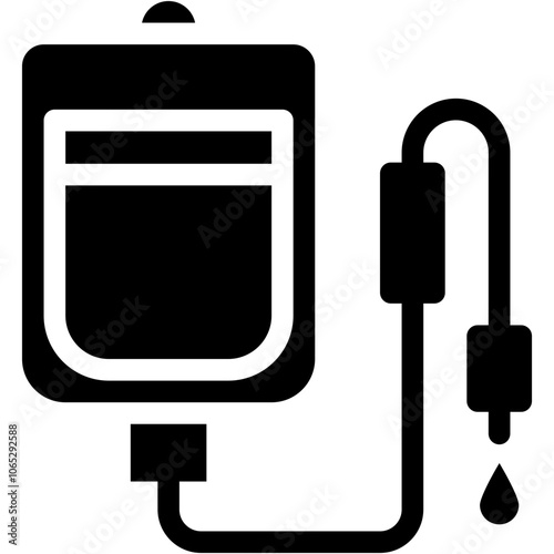 Blood Bag, Blood Donation, Dripper, Healthcare And Medical, Blood Transfusion Icon