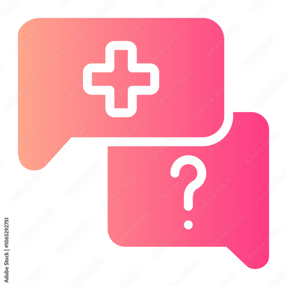 Fototapeta premium consultation gradient icon
