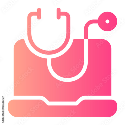 Telemedicine gradient icon