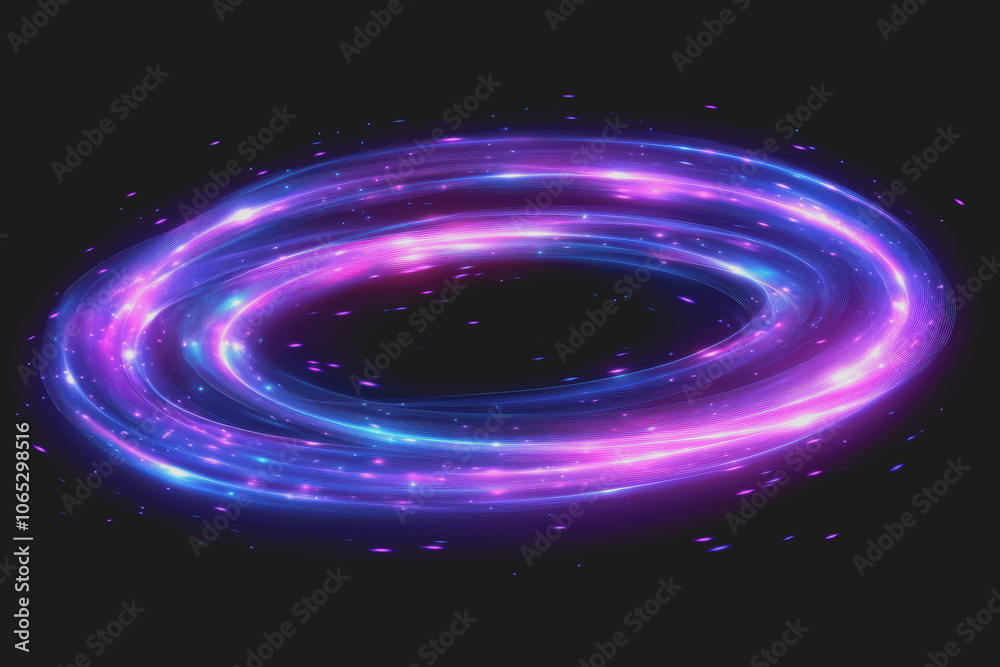 Obraz premium Glowing Abstract Light Effect on Dark Background